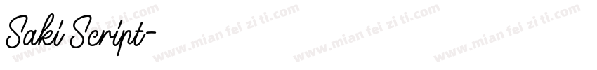Saki Script字体转换